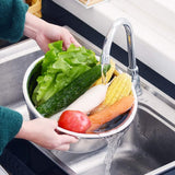 Stainless Steel Kitchen Drain Basket Set 3 in 1